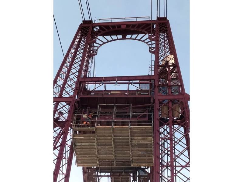 Montaje Andamio Puente Bizkaia Meccano