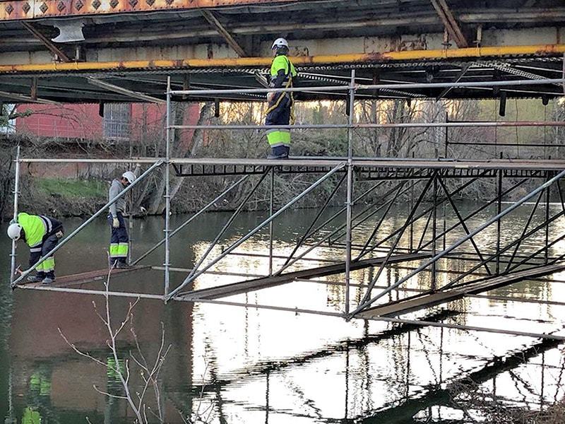 Andamios Puente Palencia Montajes Meccano