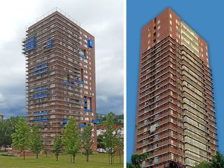 Rehabilitación torre viviendas Montajes Meccano